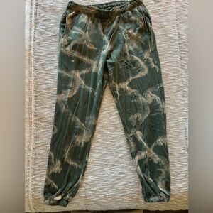 Barry’s green tie dye sweatpants medium